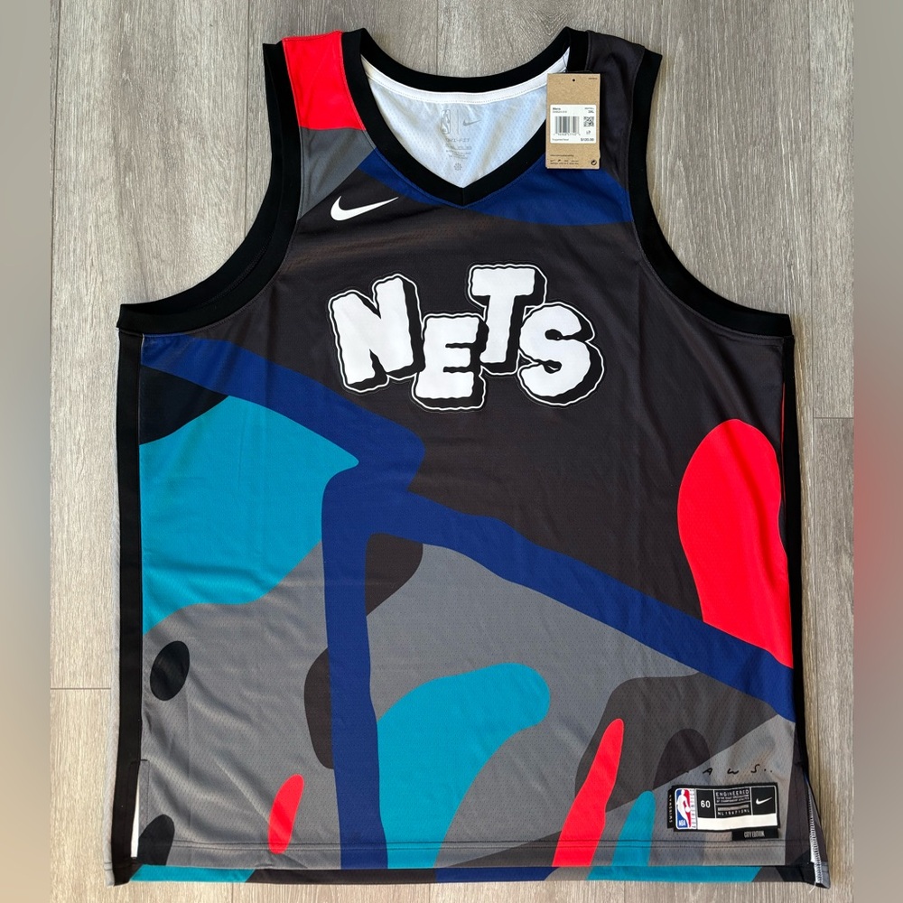 Nike x KAWS Brooklyn Nets City Limited Edition NBA Swingman Jersey Men Sz 3XL